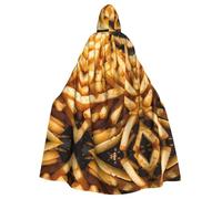 LJABCVNN Fast Food Print Unisex Adult Halloween Hooded Cloak For Cosplay/Parties/Stage/Costume Balls