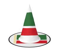 LJABCVNN Flag Of The Chechen Republic Print Halloween Witch Hat For Halloween Party, Carnival, A Must Have Costume Accessories