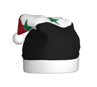LJABCVNN Flag Of The Syrian Arab Republic Print Unisex Adult Christmas Hat, Polyester Xmas Hat For Family Holidays & Traditions