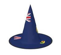 LJABCVNN Flag Of The Turks And Caicos Islands Print Halloween Witch Hat For Halloween Party, Carnival, A Must Have Costume Accessories