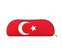 LJABCVNN Flag of Turkey Print Pencil Bag for Boys & Girls for School Office Travel, Back to School Present