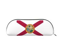 LJABCVNN Florida State Flag Print Pencil Bag for Boys & Girls for School Office Travel, Back to School Present
