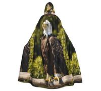 LJABCVNN Flying Eagle Print Unisex Adult Halloween Hooded Cloak For Cosplay/Parties/Stage/Costume Balls