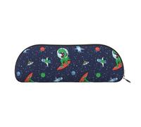 LJABCVNN Funny Astronaut Dinosaur Rocket Print Pencil Bag for Boys & Girls for School Office Travel, Back to School Present
