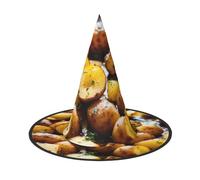 LJABCVNN Garden Potatoes Print Halloween Witch Hat For Halloween Party, Carnival, A Must Have Costume Accessories