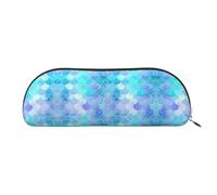LJABCVNN Gold Mermaid Scale Print Pencil Bag for Boys & Girls for School Office Travel, Back to School Present