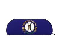 LJABCVNN Kentucky State Flag Print Pencil Bag for Boys & Girls for School Office Travel, Back to School Present