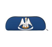 LJABCVNN Louisiana State Flag Print Pencil Bag for Boys & Girls for School Office Travel, Back to School Present