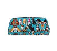 LJABCVNN Many Beagle Patterns Print Leather Pouch with Zipper, Storage Bag, Makeup Organizer for Office & Daily Use