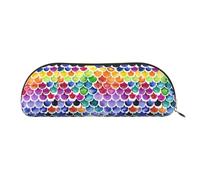 LJABCVNN Mermaid Fish Scale Print Pencil Bag for Boys & Girls for School Office Travel, Back to School Present