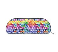 LJABCVNN Mermaid Fish Scale Print Pencil Bag for Boys & Girls for School Office Travel, Back to School Present