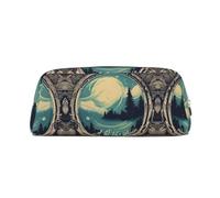 LJABCVNN Not All Who Wander are Lost 1 Print Leather Pouch with Zipper, Storage Bag, Makeup Organizer for Office & Daily Use