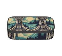 LJABCVNN Not All Who Wander are Lost 1 Print Multi-Functional Pencil Case, Stationery Organizer Box for Men and Women