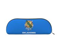 LJABCVNN Oklahoma State Flag Print Pencil Bag for Boys & Girls for School Office Travel, Back to School Present