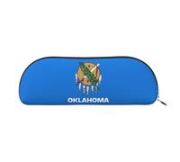 LJABCVNN Oklahoma State Flag Print Pencil Bag for Boys & Girls for School Office Travel, Back to School Present