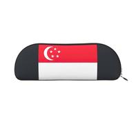 LJABCVNN Singapore Flag Print Pencil Bag for Boys & Girls for School Office Travel, Back to School Present