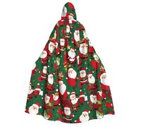 LJABCVNN Xmas Funny Gnomes Print Adult Halloween Hooded Cloak, Comfortable For Cosplay/Parties/Haunted Houses
