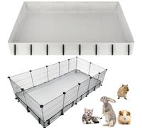 Ljaglui 24" X 48" Waterproof Guinea Pig Liner Base for C & C Grids Habitat, Easy to Install, Washable Tarp Bottom Guinea Pig Bedding for Rabbits Hamsters Hedgehogs Ferrets Small Pets, (No Cage)