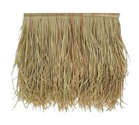 LJBD Artificial Thatch Roofing Fireproof Mexican Palm Thatch Straw Roof Panels Duck Blind Grass for Tiki Bar Hut Palapa roof Garden Patio Umbrella Fence Party Decoration(Size:5pcs,Color:yellow mix)