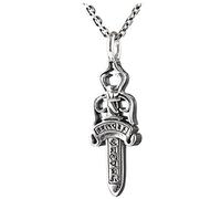LJBLEUSK Chinese Style Pendant S925 Silver Chinese Style Personality Buddhist Spell War Invincible Sword Dominator Pendant
