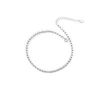 LJBLEUSK S925 Sterling Silver Foot Jewelry Niche Design Simple and Popular Geometric Design Small Chaplet S925 Silver