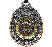 LJBLEUSK S925 Sterling Silver Necklace Men Women 12 Zodiac Jiugong Gossip Bodyguard Pendant Gift Fashion Creative Exquisite Simplicity Exaggerated