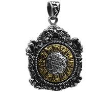 LJBLEUSK S925 Sterling Silver Necklace Men Women Gossip Pixiu Carved Pendant Gift Fashion Creative Exquisite Simplicity Exaggerated