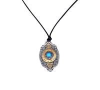 LJBLEUSK S925 Sterling Silver Necklace Men Women's Nine Palates Rotation and Gossip Blue Pendant Gift Fashion Creative Exquisite Simplicity Exaggerated