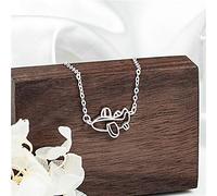 LJBLEUSK S925 Sterling Silver Necklace Women's Fashion Simple Plan Hollow Soft Temperament Retro Elegant Birthday Gift Creative Clavicle Chain