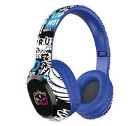 LJCCHM Bluetooth 5.3 Headphones Over-Ear, Foldable Wireless Hifi Stereo Headset with Mic AUX/TF/FM, Painted Finish, 40Mm Drivers, 10H Playtime, for Cell Phone, PC,Blue