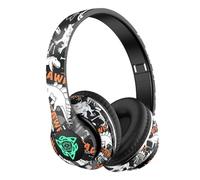 LJCCHM Bluetooth 5.3 Wireless Headphones, Hifi Stereo Sound Over Ear Headset with Built-In Mic And Painted Finish, 10H Playtime, 40Mm Drivers, for Home Office,Green