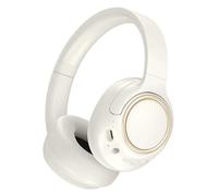 LJCCHM Bluetooth 5.4 Headphones Over Ear, ANC Wireless Headphones with Microphone, 40H Playtime Hifi Stereo Foldable Lightweight Headset, Deep Bass for Home/Office/Cellphone,White