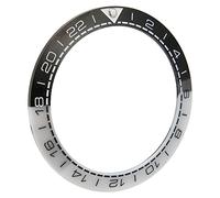 LJCM Bezel Insert, Scratch Resistant 41.5mm Clock Bezel Ring Stylish for Home (Black and White)