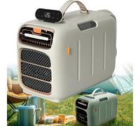 LJCSSD 5121BTU Fast Cooling/Heating Portable AC Tent Air Conditioner, AC/DC 24V, 3 Wind Speeds, Dehumidification, Timing, 500W Low Power Consumption Heating&cooling+audiosystem