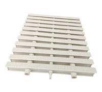 LJCSSD Grate Splicing Swimming Pool Grille, Shower Drain Grating Sewer Grate,Splicable Activity Grating Cover Strip White-18x100CM/5pcs