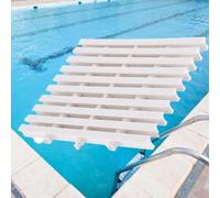 LJCSSD Swimming Pool Drainage Overflow Grating, Shower Drain Grating Sewer Grate, Spliced Outlet Drain Grating Cover For Walkway Balcony White-15x100CM/2pcs