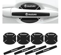 LJCXZS Car Door Handle Protector Sticker for Suzuki Celerio, Carbon Fiber Door Handle Bowl Sticker with Logo, Anti-Scratch, Waterproof, Paint Protection