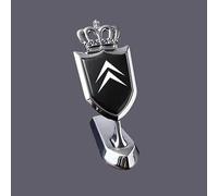 LJCXZS Car Emblem Decal Badge for Citroen Xsara Picasso 2004-2010,Metal Emblems Front Bonnet/Rear Boot Steering Wheel Logo Sticker Stylish Waterproof Car Styling Accessories