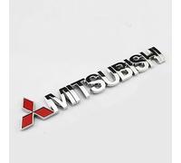 LJCXZS Car Emblem Decal Badge for Mitsubishi L200 Single Cab 2019-2024 2015-2018, ABS Emblems Front Bonnet/Rear Boot Steering Wheel Logo Sticker Stylish Waterproof Car Styling Accessories