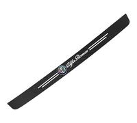 LJCXZS Car Rear Bumper Protector Strip for Alfa Romeo Stelvio,Carbon Fiber With Logo Bumper Guard Trunk Self Adhesive Anti Scratch Waterproof Door Sill Protector Car Styling Accessories,A