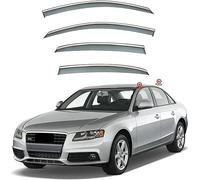 LJCXZS Car Wind Deflectors for Audi A4 B8 2009-2016,Electroplating Acrylic Visors Rain Smoke Guards Weather Shied Covers Protector Reduce Wind Turbulence Ventilated in Rain Car Accessories