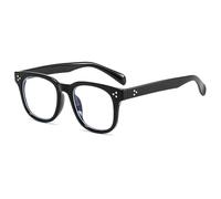 LJCZKA Blue Light Blocking Glasses Women Men, Square Anti Blue Light Gaming Computer Glasses Anti Glare Eyestrain Eyeglasses Clear Lens Eyewear (BlackClear)