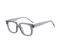 LJCZKA Blue Light Blocking Glasses Women Men, Square Anti Blue Light Glasses Computer Gaming Eyeglasses Anti Glare Anti Eyestrain Eyewear Clear Lens (Grey)