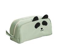 LJCZKA Cute Cat Pencil Case Large Capacity for Girls Boys, Cat Panda Pen Bags with Compartments for Office College School