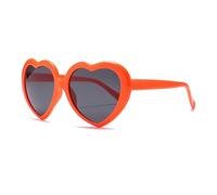 LJCZKA Heart Shaped Sunglasses Womens Mens, Vintage Love Heart Sunglasses Ladies Trendy Shades Festival Party Wedding UV400