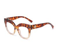 LJCZKA Oversized Blue Light Blocking Glasses Cat Eye for Women, Round Anti Blue Light Computer Glasses Anti Fatigue for Reading Texting Gaming