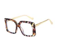 LJCZKA Oversized Square Blue Light Blocking Glasses for Women Men Computer Glasses Big Frame Anti Eyestrain for Reading, Texting, Gaming