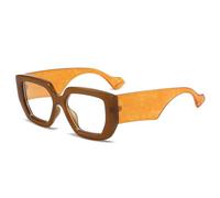 LJCZKA Oversized Square Blue Light Glasses Womens Mens Thick Frame Computer Glasses Anti Eye-Fatigue for Reading, Texting & Gaming