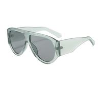 LJCZKA Oversized Square Sunglasses for Women Men 70s Retro Pilot Sunglasses Vintage Wrap Around Chunky Thick Frame Sun Glasses UV400 Protection (Light Green Grey)