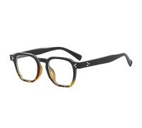 LJCZKA Polygonal Blue Light Glasses for Men and Women Square Computer Glasses Retro Round Shades Anti Eyestrain for Reading, Texting, Gaming